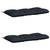vidaXL Coussins de Banc VIANEN 2 pc 100 % polyester Bleu fonc&eacute;