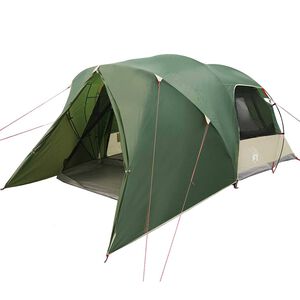 vidaXL Tente D&ocirc;me avec toit avec stockage Vert 455 x 252 x 178 cm