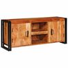 vidaXL Meuble TV Marron 120 x 33 x 50 cm Bois d'acacia massif