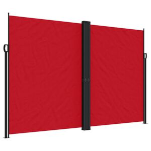 vidaXL Auvent lat&eacute;ral r&eacute;tractable rouge 220x1000 cm