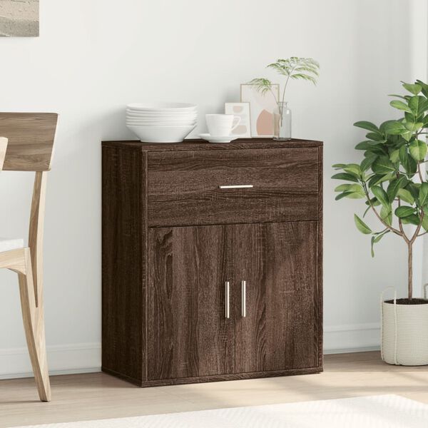 vidaXL Buffet ch&ecirc;ne marron 60x31x70 cm bois d'ing&eacute;nierie