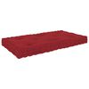 vidaXL Coussin de plancher de palette Rouge bordeaux 73x40x7 cm Coton