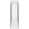 vidaXL Paniers à gabions arqués 3 pcs 200x50x140/160 cm Fer galvanisé