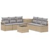 vidaXL Ensemble de Canap&eacute;s 8 pc Beige et Gris clair