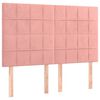 vidaXL Cadre de lit sans matelas rose 140x190 cm velours