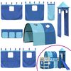 vidaXL Rideaux pour lit mezzanine avec tunnel et tour bleu