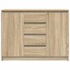 vidaXL Buffet avec tiroirs ch&ecirc;ne sonoma 100,5x35x76 cm bois ing&eacute;nierie