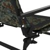 vidaXL Chaise de p&ecirc;che avec accoudoir pliable camouflage
