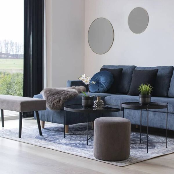 House Nordic Banc Lyla 35x100x44 cm Gris fonc&eacute;