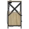 vidaXL Cabinet de chevet avec tiroir Ch&ecirc;ne Sonoma 40 x 31 x 60 cm