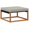 vidaXL Pouf d'Ext&eacute;rieur Bois d'Acacia Massif Naturel