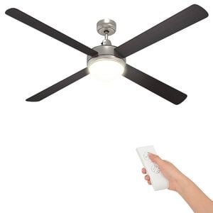 vidaXL Ventilateur de plafond avec lumi&egrave;re et t&eacute;l&eacute;commande &Oslash; 130 cm