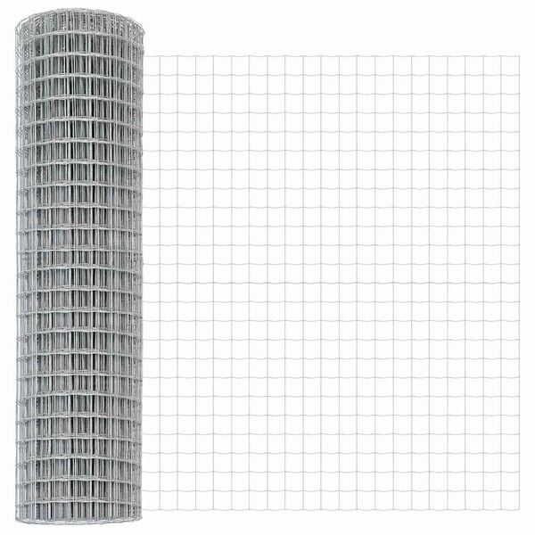 vidaXL Cl&ocirc;ture Euro 1,2 x 10 m Fer rev&ecirc;tu de PVC