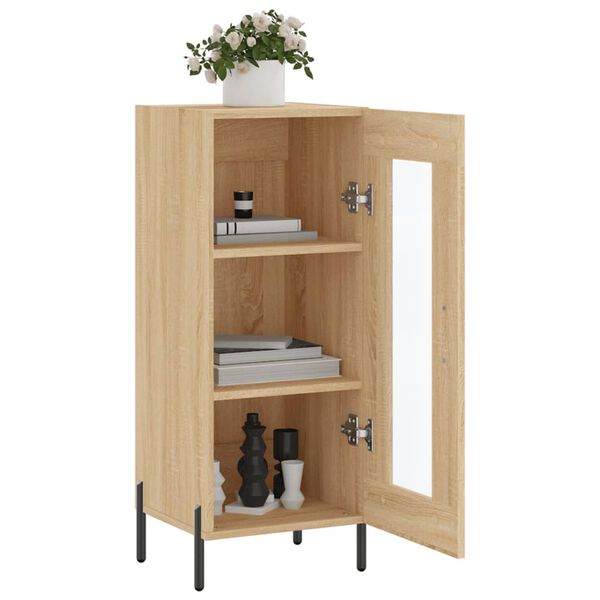 vidaXL Buffet Ch&ecirc;ne sonoma 34,5x34x90 cm Bois d'ing&eacute;nierie