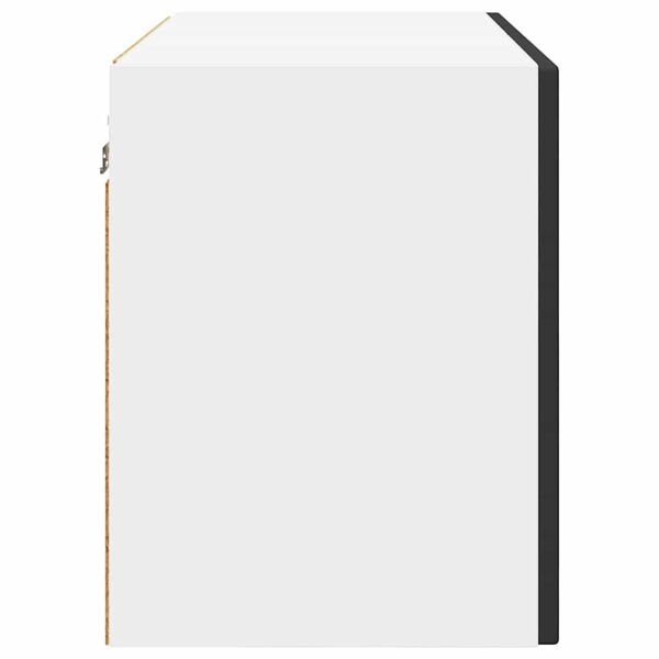 vidaXL Meuble mural de cuisine avec étagère 2 pcs Noir 60 x 31 x 40 cm