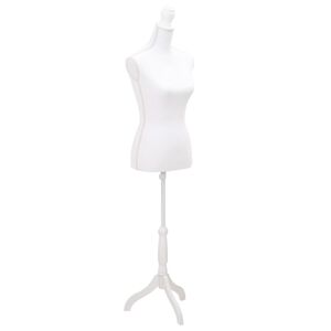vidaXL Buste de pr&eacute;sentation Femme Blanc