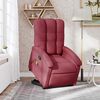 vidaXL Fauteuil inclinable de massage Rouge bordeaux Tissu
