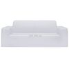 vidaXL Housse extensible de canap&eacute; 2 places Blanc Jersey de polyester