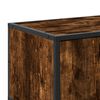 vidaXL Meuble TV ch&ecirc;ne fum&eacute; 100x35x41 cm bois d'ing&eacute;nierie et m&eacute;tal