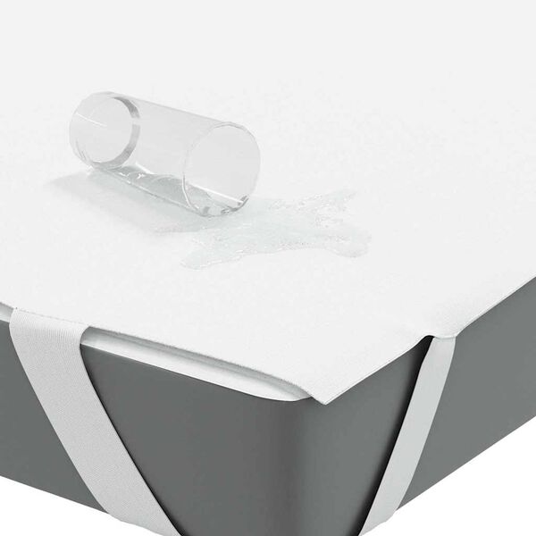 vidaXL Prot&egrave;ge-matelas blanc 80x200 cm imperm&eacute;able