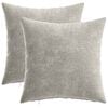 vidaXL Housse de coussin 2 pcs HEERLEN Gris clair 40 x 40 cm