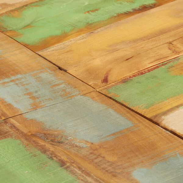 vidaXL Table &agrave; manger ronde 175x75 cm Bois de r&eacute;cup&eacute;ration massif