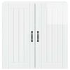 vidaXL Armoire de cuisine Lucca Blanc brillant 80 x 31 x 80 cm