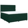 vidaXL Sommier &agrave; lattes de lit et matelas Vert fonc&eacute; 200x200cm Velours