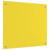 vidaXL Protection de cuisine Jaune 70 x 60 cm verre tremp&eacute;