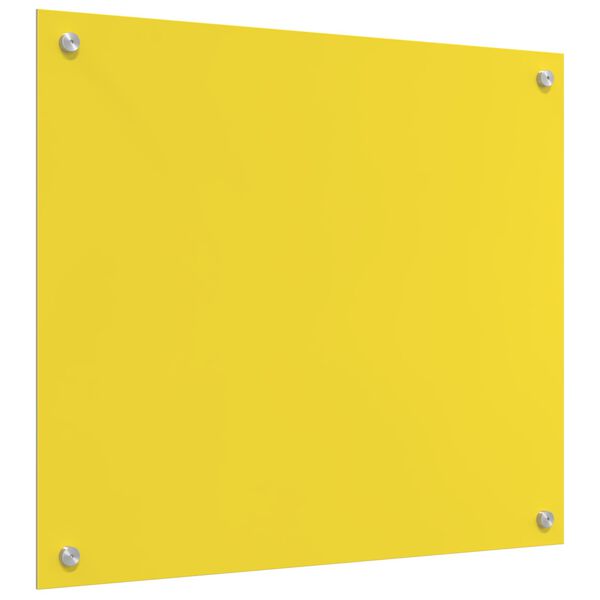 vidaXL Protection de cuisine Jaune 70 x 60 cm verre tremp&eacute;