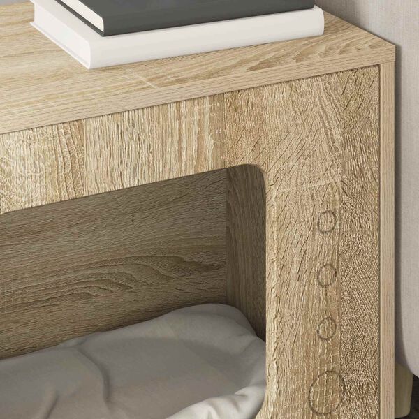 vidaXL Maison pour chat Sonoma 51 x 30 x 42,5 cm Bois d'ing&eacute;nierie