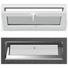 vidaXL Fen&ecirc;tre de sous-sol RISOR 110 x 40 cm PVC et verre Anthracite