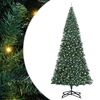 vidaXL Arbre de No&euml;l artificiel pr&eacute;-&eacute;clair&eacute; avec ensemble de boules
