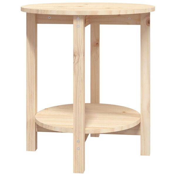 vidaXL Table basse &Oslash; 55x60 cm Bois massif de pin