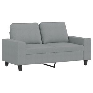 vidaXL Canap&eacute; &agrave; 2 places Gris clair 120 cm Tissu