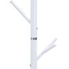 vidaXL Porte-manteau blanc 175 cm fer enduit de poudre