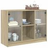vidaXL Buffet chêne sonoma 102x37x75,5 cm bois d'ingénierie