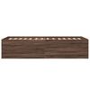 vidaXL Cadre de lit sans matelas ch&ecirc;ne marron 75x190 cm