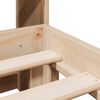 vidaXL Lit biblioth&egrave;que sans matelas 140x190 cm bois de pin massif