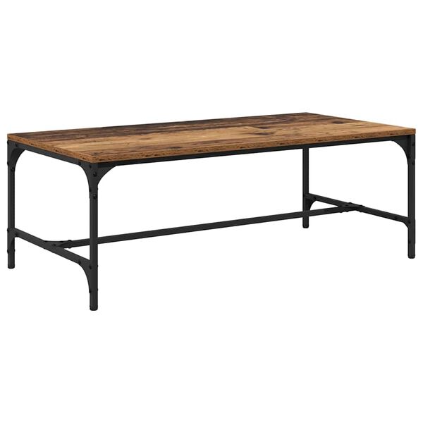 vidaXL Table basse Bois Ancien 100 x 50 x 35 cm Bois d'ing&eacute;nierie
