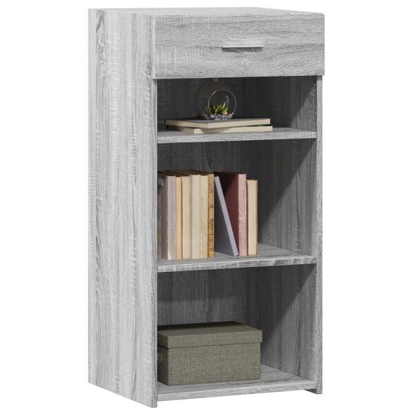 vidaXL Buffet sonoma gris 45x42,5x93 cm bois d'ing&eacute;nierie
