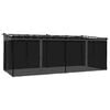 vidaXL Tonnelle avec parois en filet anthracite 6x3 m acier