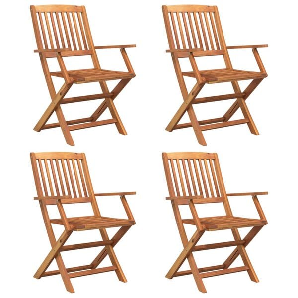 vidaXL Ensemble &agrave; manger de jardin 5 pcs Bois d'acacia solide