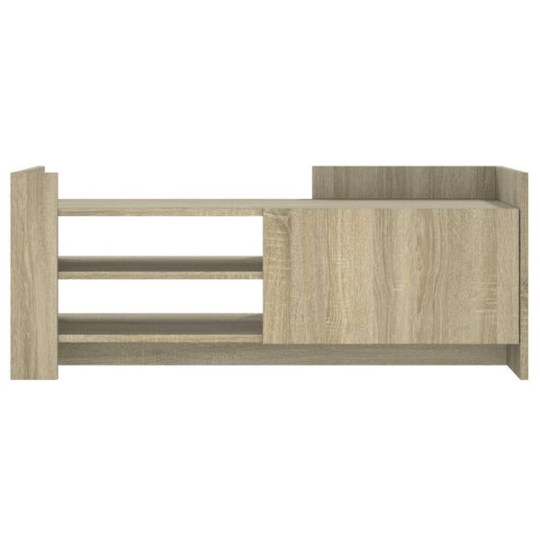 vidaXL Meuble TV Ch&ecirc;ne sonoma 100x35x40 cm Bois d'ing&eacute;nierie