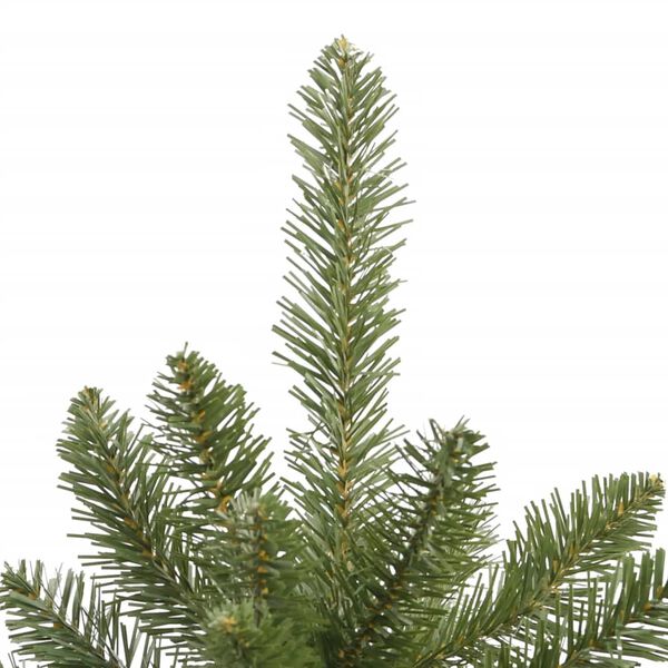 vidaXL Sapin de Noël artificiel à charnières avec support vert 150 cm