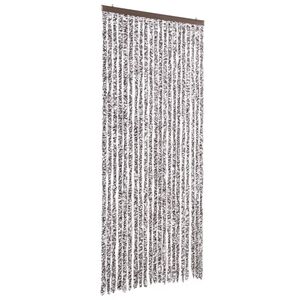 vidaXL Moustiquaire Marron et beige 90 x 220 cm Chenille