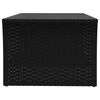 vidaXL Table basse noir 100x50x40 cm r&eacute;sine tress&eacute;e