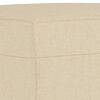 vidaXL Ensemble de canapés 3 pcs avec coussins Crème Tissu