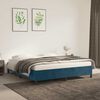vidaXL Cadre de lit sans matelas bleu fonc&eacute; 180x200 cm velours