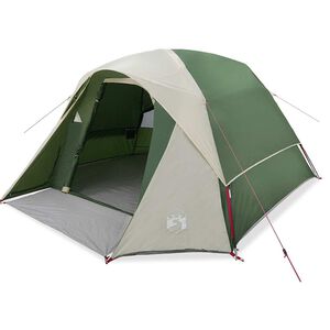 vidaXL Tente de camping de cabine 4 personnes vert imperm&eacute;able